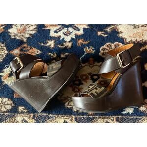 Fendi platform wedges